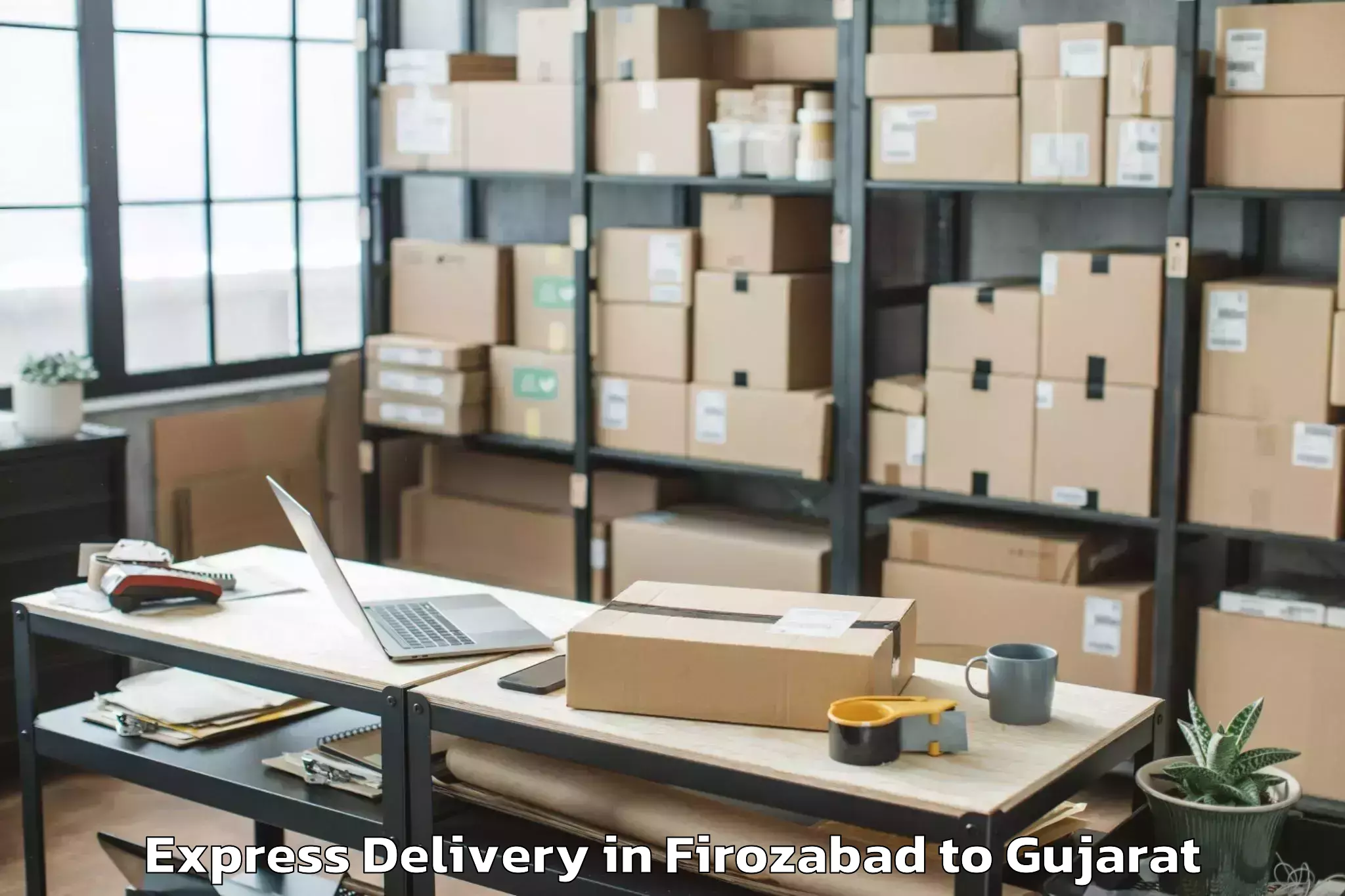 Firozabad to Gsfc University Vadodara Express Delivery Booking